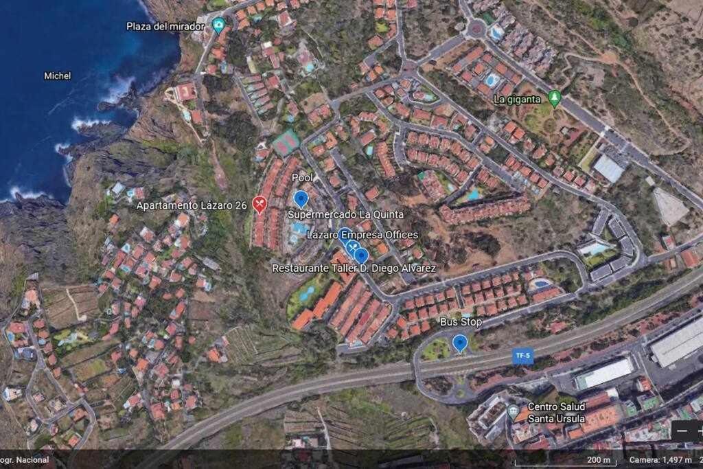 Apartamento Lazaro 26 Terraza Con Vistas Al Mar Santa Úrsula Eksteriør bilde